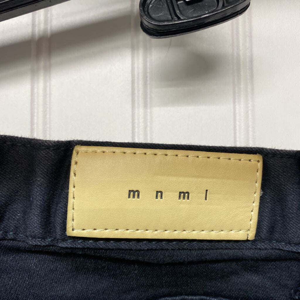 BLACK ZIPPER JEANS
