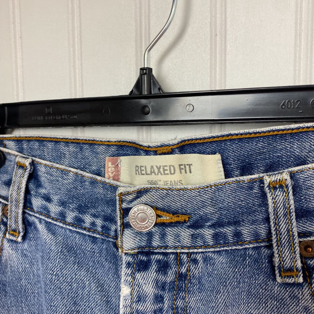 DISTRESSED DENIM SHORTS