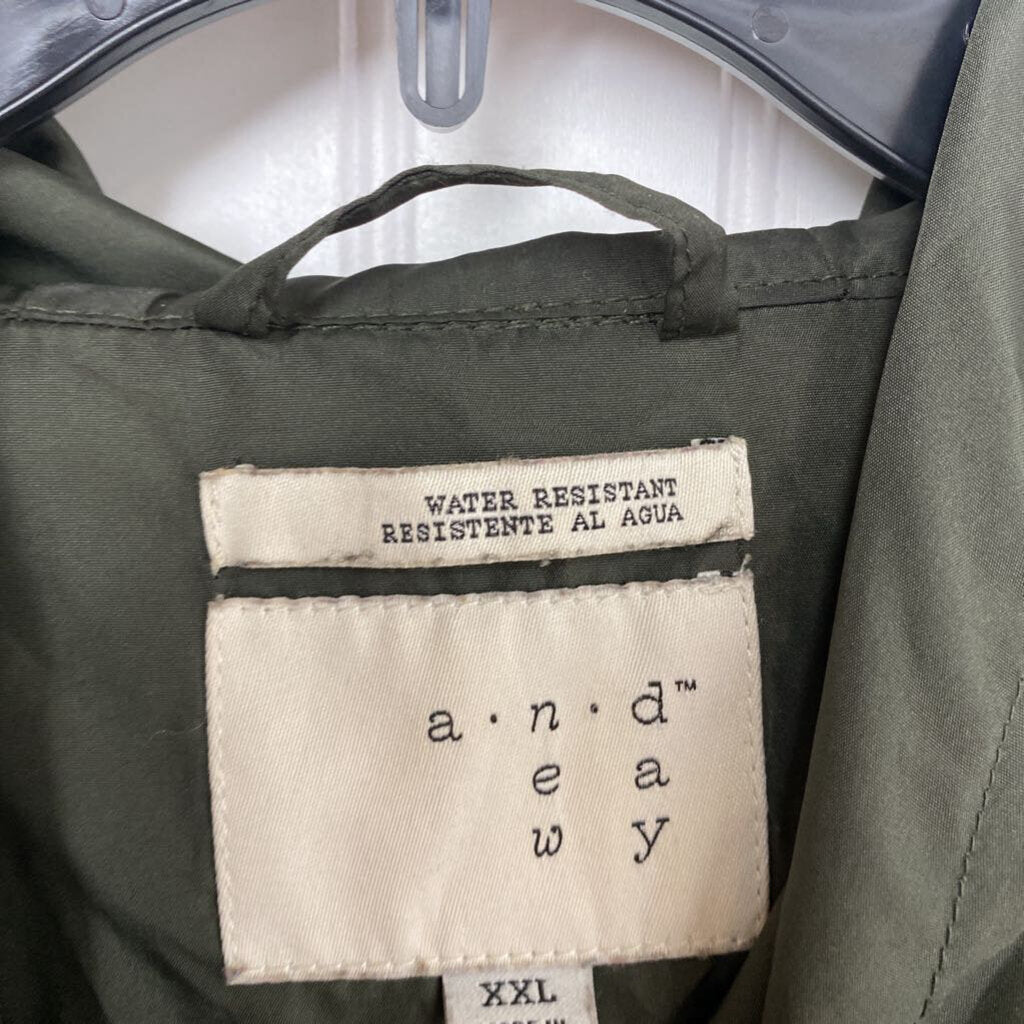 OLIVE RAIN COAT