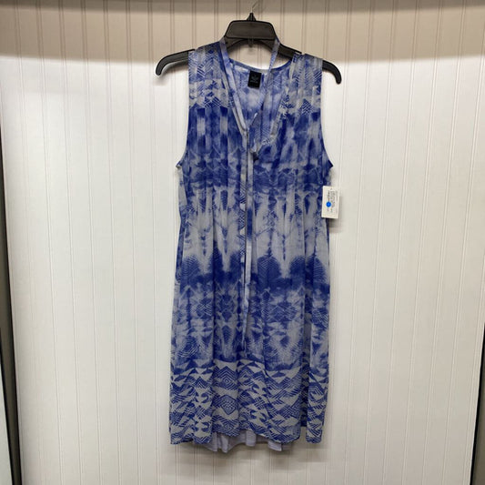 SLEEVELESS LINES SHEER DRESS