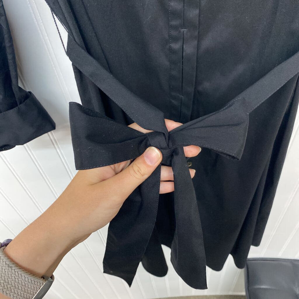 LONG SLEEVE BUTTON UP DRESS