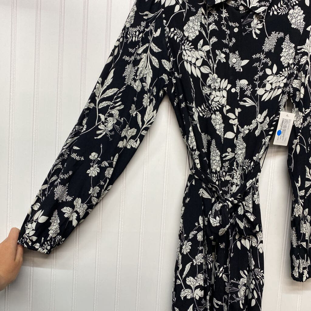 LONG SLEEVE FLORAL PRINT DRESS