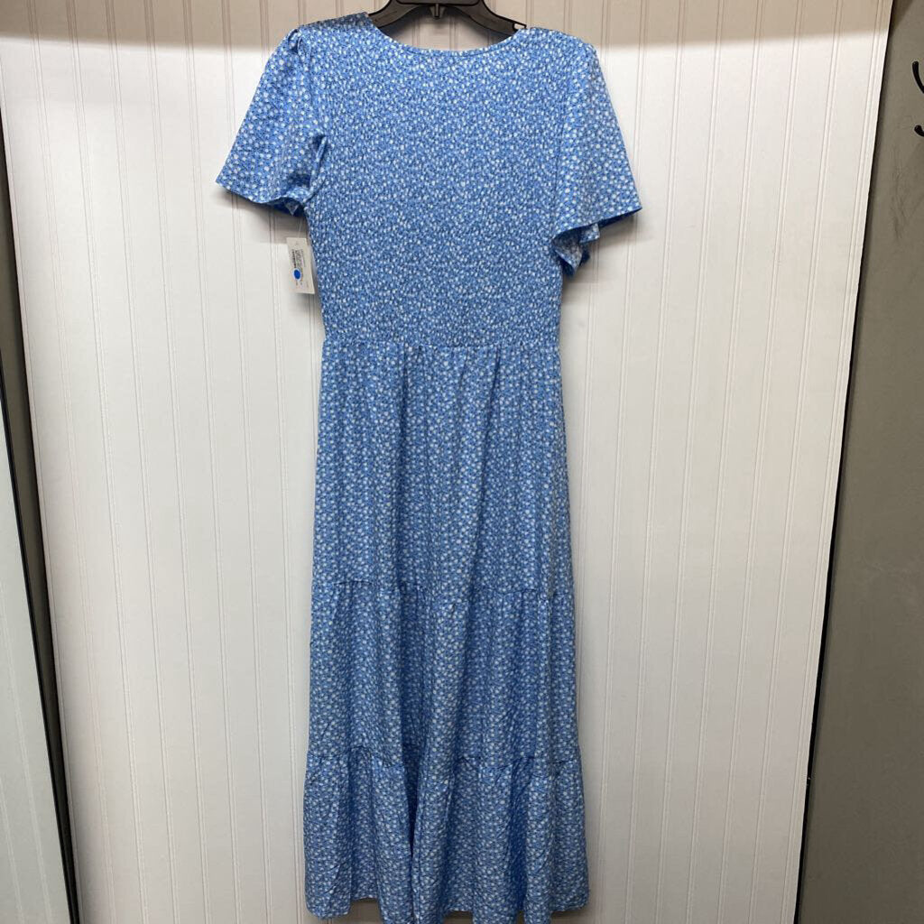 SHORT SLEEVED LONG DRESS