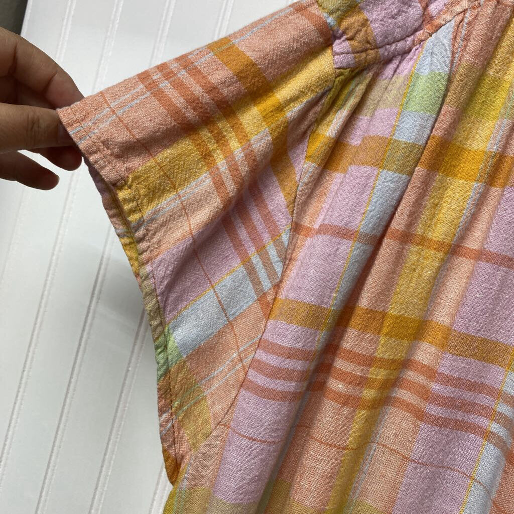 SHORT SLEEVE PLAID BUTTON UP SHIRT