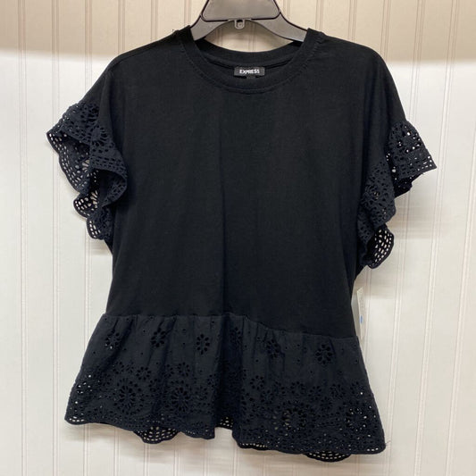 SHORT SLEEVE KNIT TOP