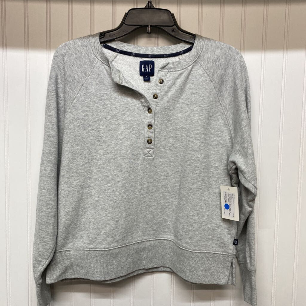 1/4 BUTTON SWEATSHIRT