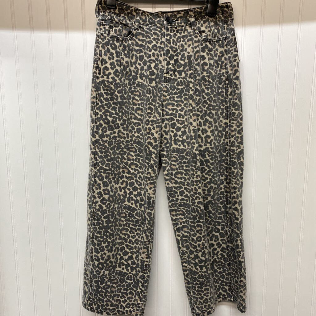 CHEETA PRINT JEANS
