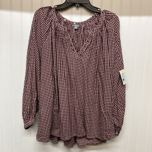 LONG SLEEVE V NECK BLOUSE