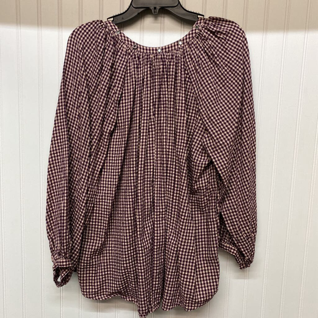 LONG SLEEVE V NECK BLOUSE