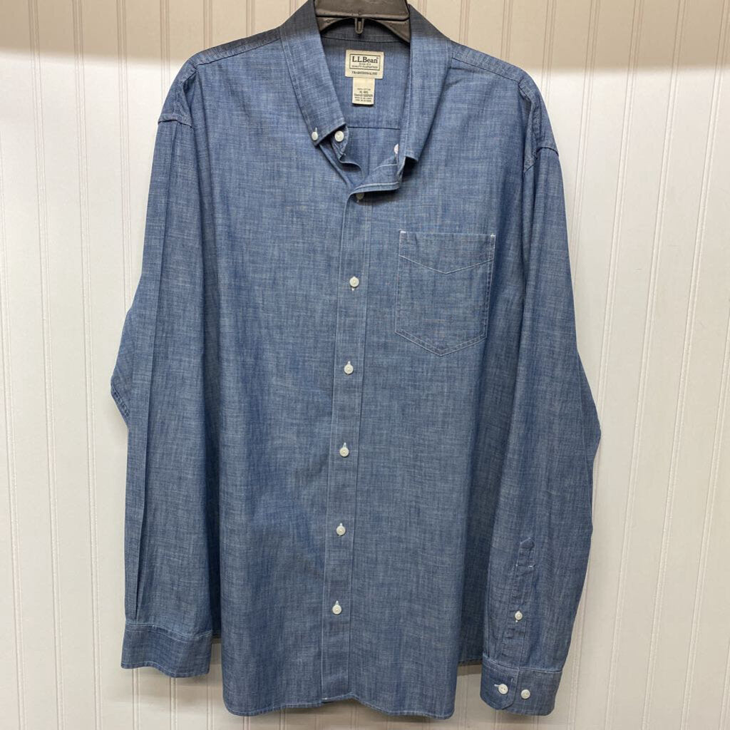 LONG SLEEVE DENIM BUTTON DOWN