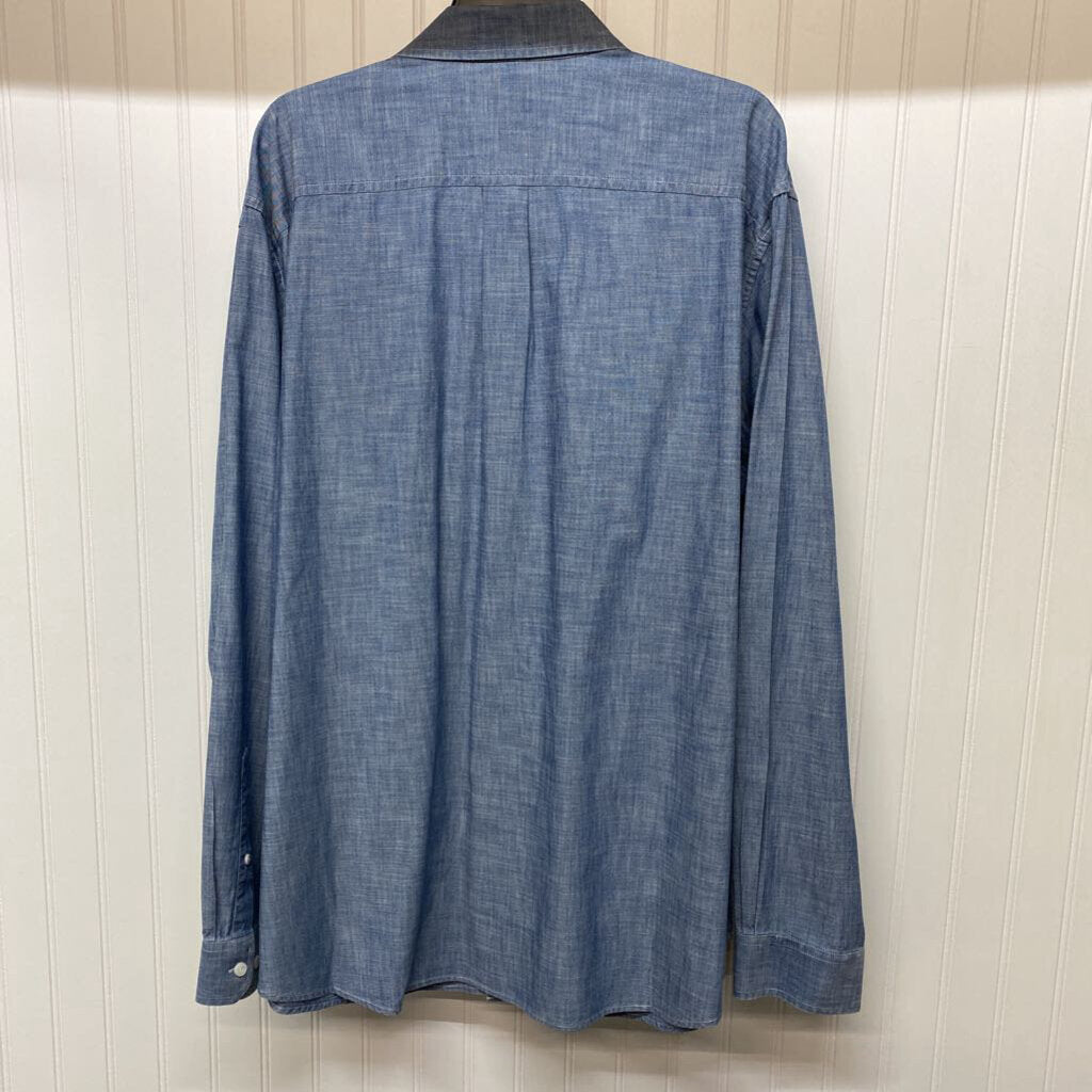 LONG SLEEVE DENIM BUTTON DOWN