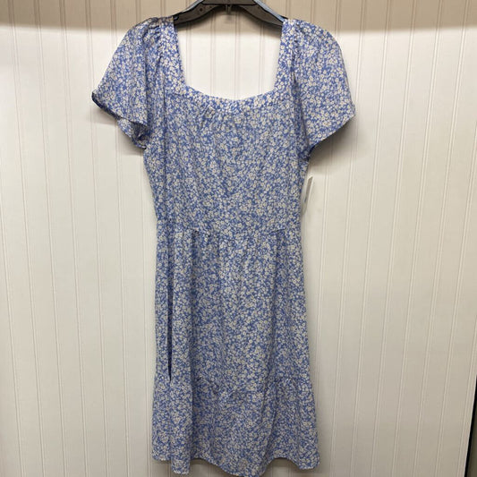 SHORT SLEEVE FLORAL PRINT SHORT DRESS