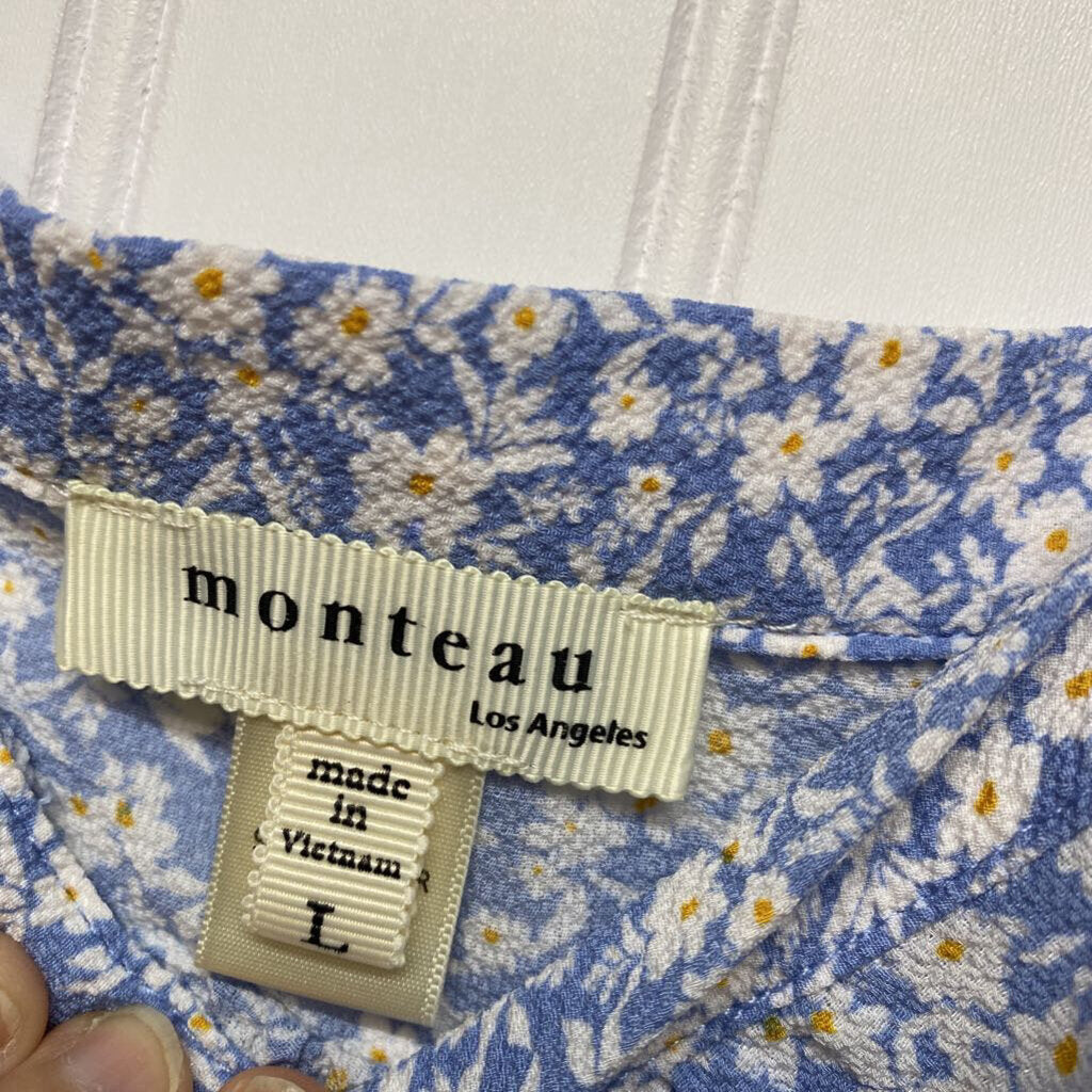 SHORT SLEEVE FLORAL PRINT SHORT DRESS