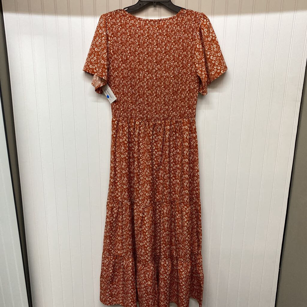 SHORT SLEEVE LONG DRESS