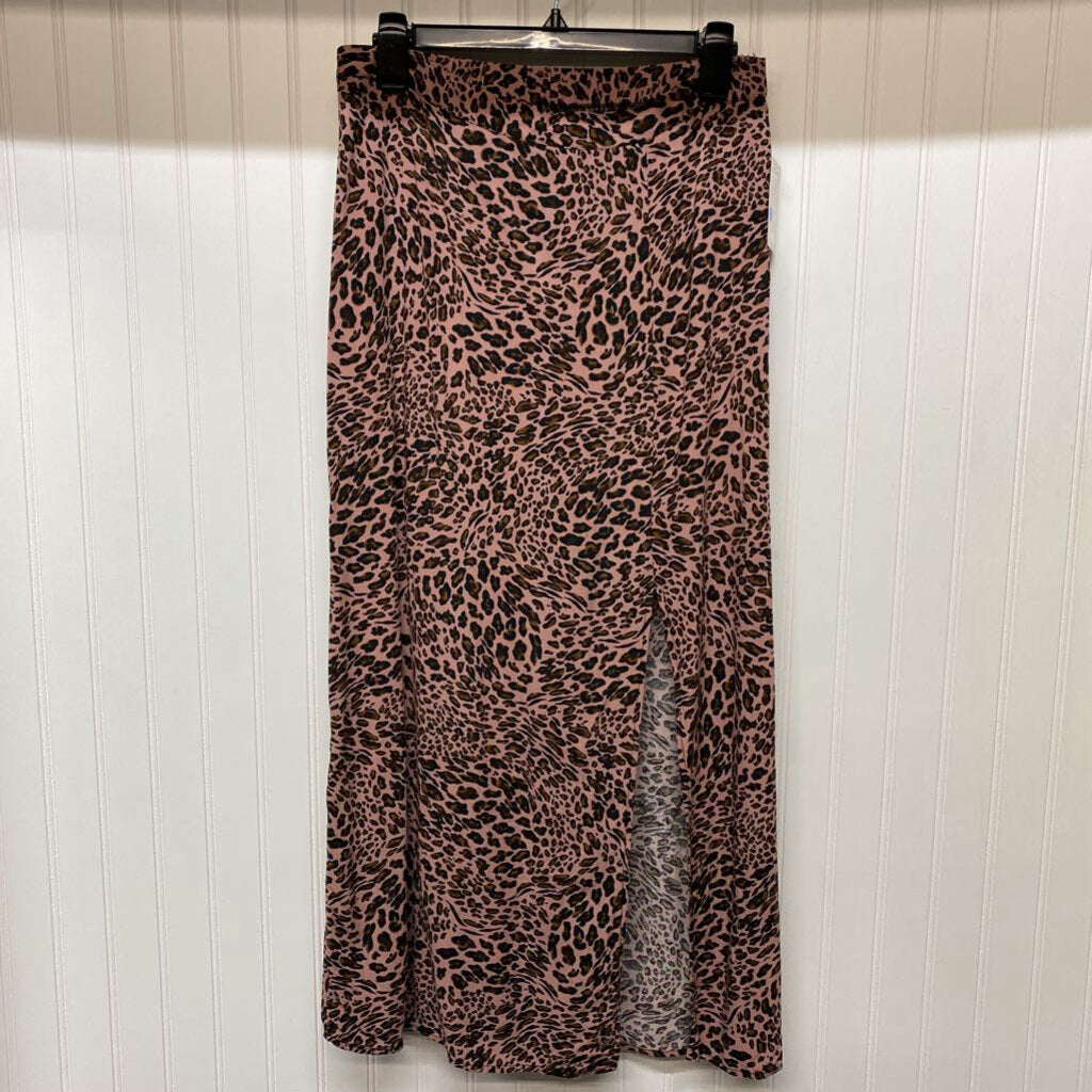 CHEETAH PRINT LONG SKIRT