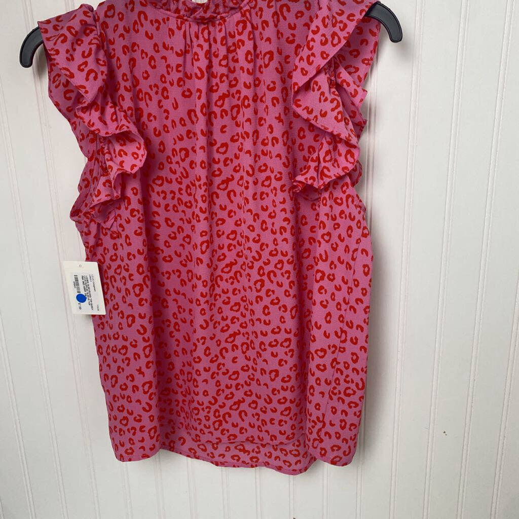 RUFFLED SLEEVE TOP