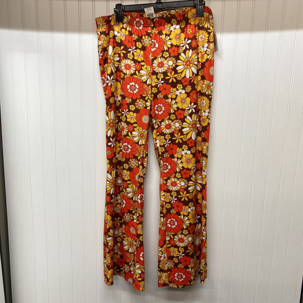 BRIGHT FLORAL WIDE LEGGED PANTS