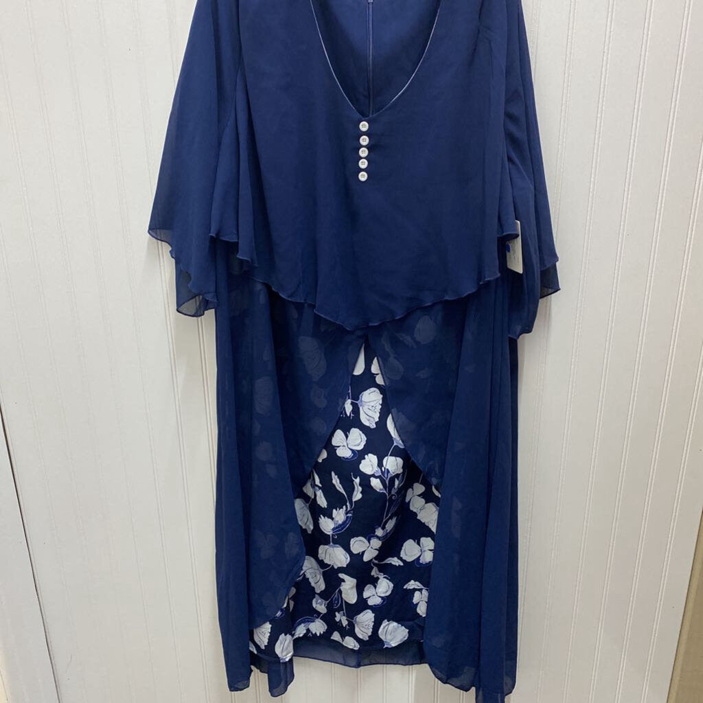 SHORT SLEEVE LINED SHEER DRESS