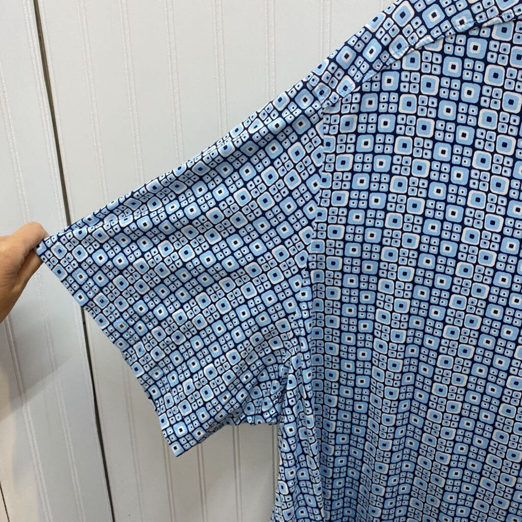 SHORT SLEEVE BIG & TALLBUTTON UP SHIRT