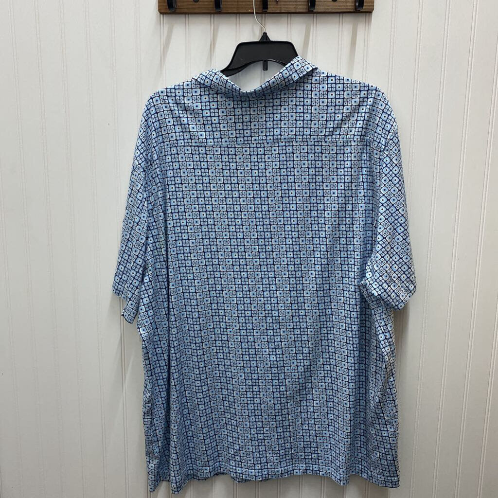 SHORT SLEEVE BIG & TALLBUTTON UP SHIRT