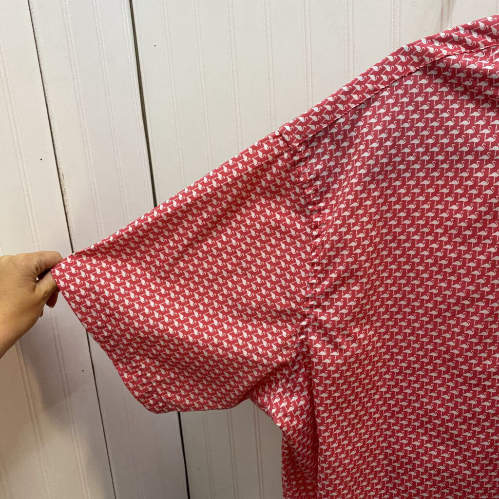 SHORT SLEEVE BIG & TALL BUTTON UP SHIRT