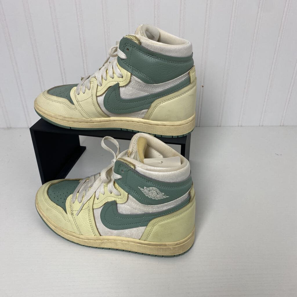 CREAM AND SAGE HIGH TOPS
