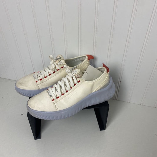 CREAM WITH RED TRIM