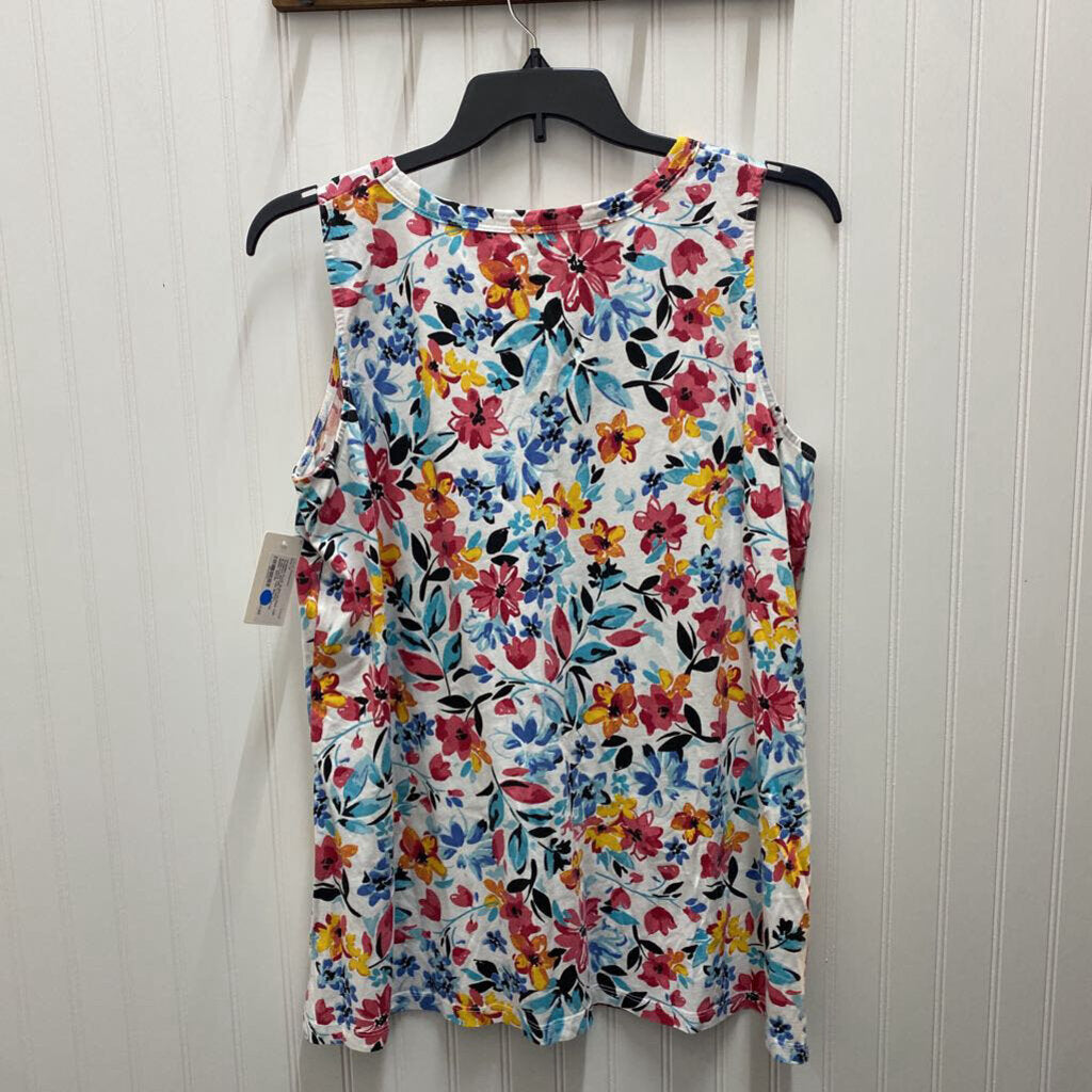 FLORAL SLEEVLESS TOP