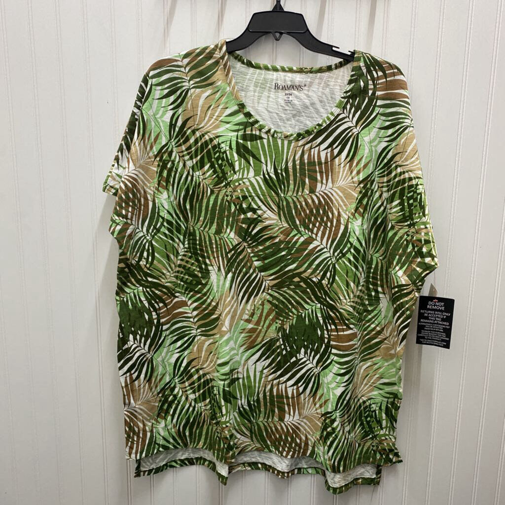 PALM LEAF PRINT TOP