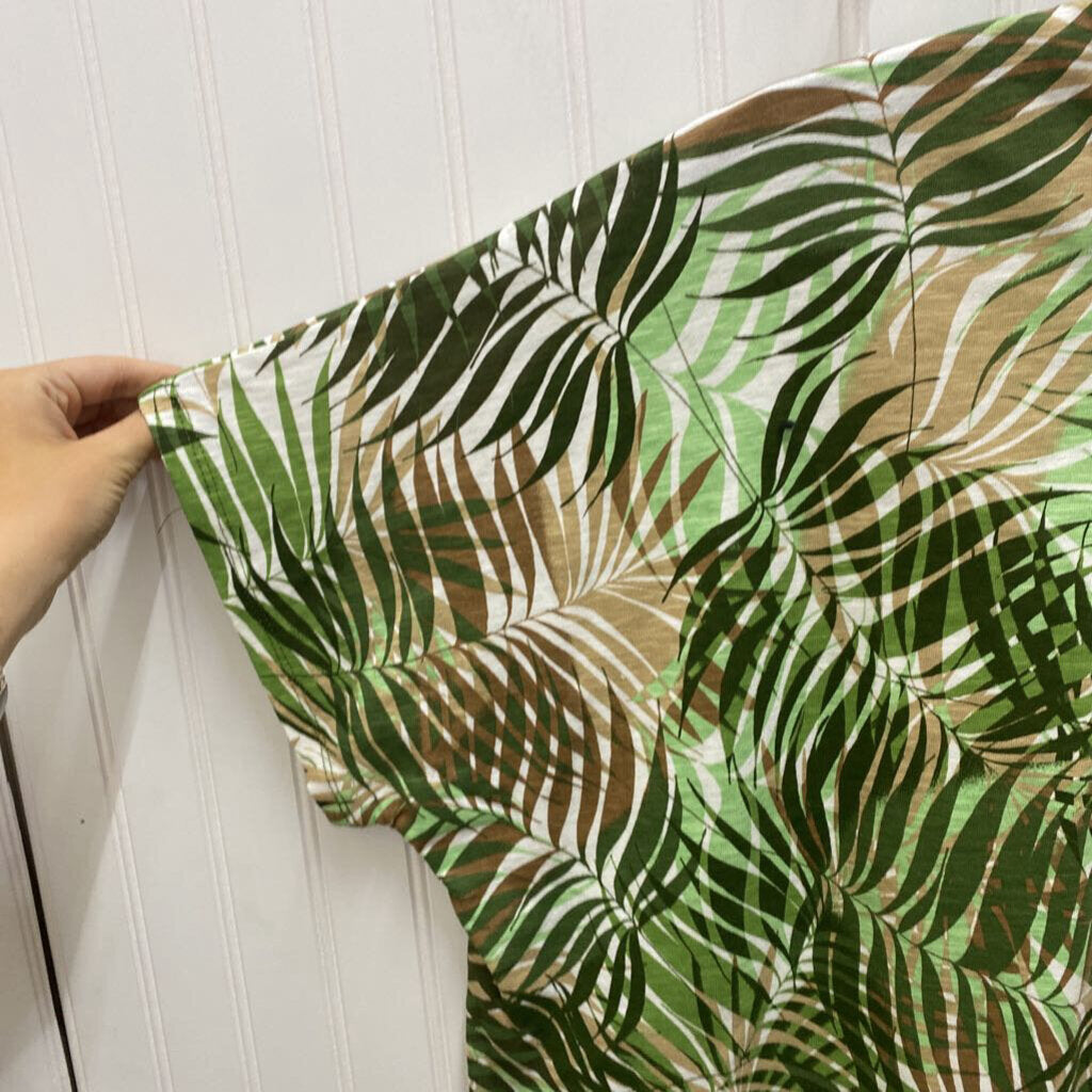 PALM LEAF PRINT TOP