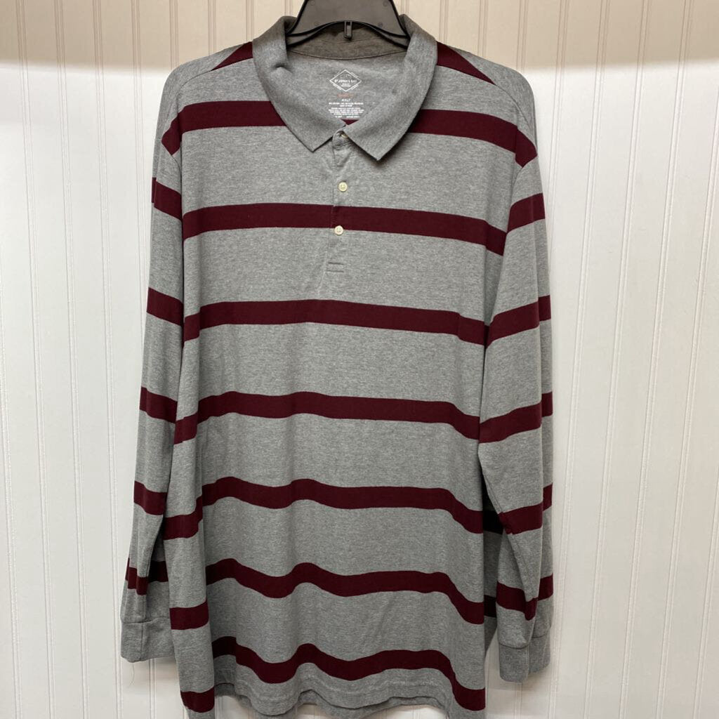 MENS BIG & TALL LONG SLEEVE POLO SHIRT