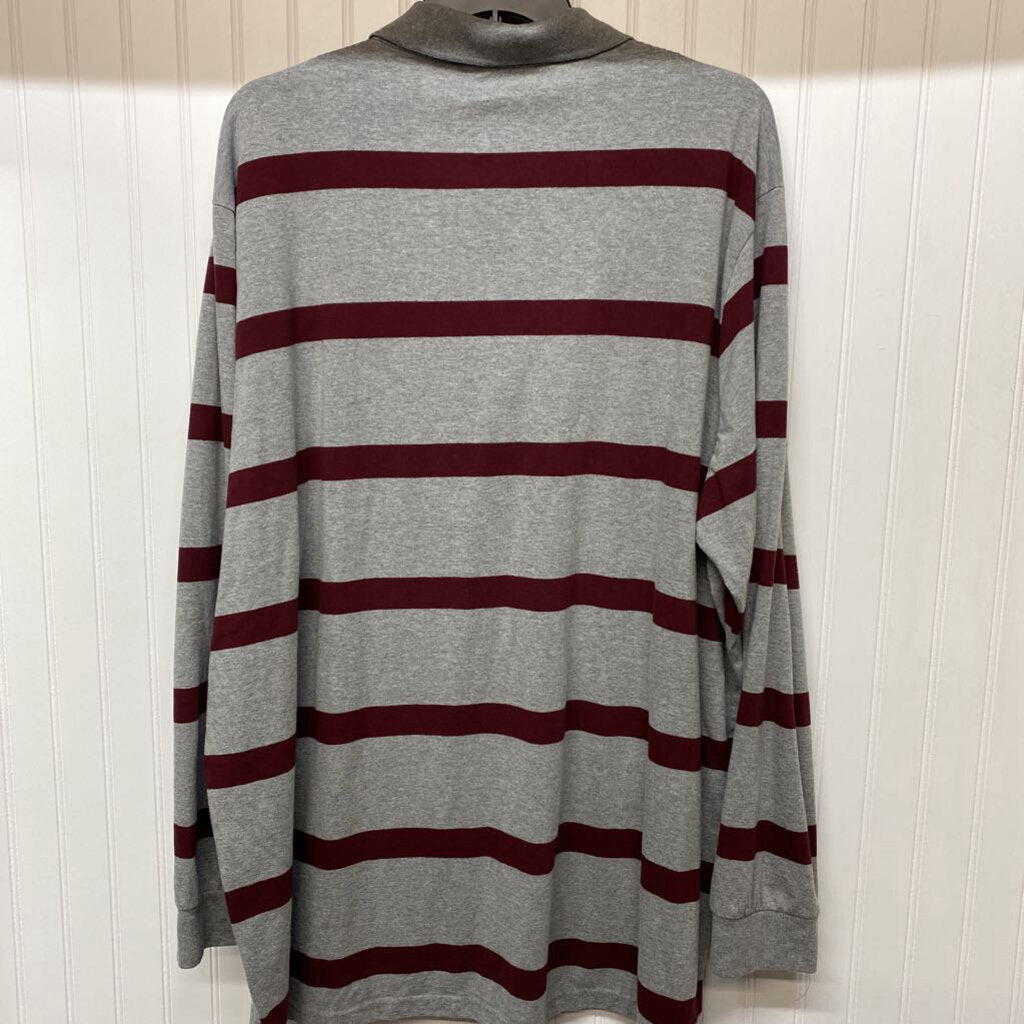 MENS BIG & TALL LONG SLEEVE POLO SHIRT