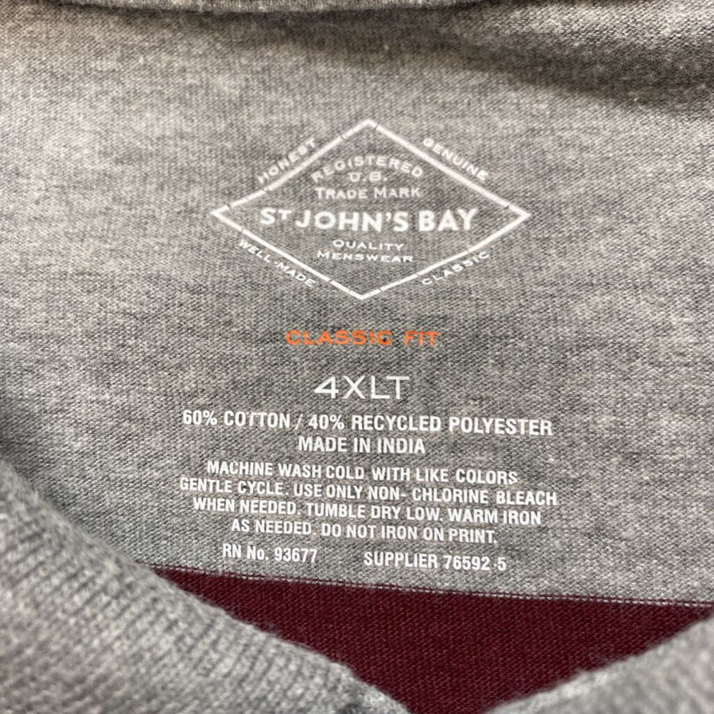 MENS BIG & TALL LONG SLEEVE POLO SHIRT