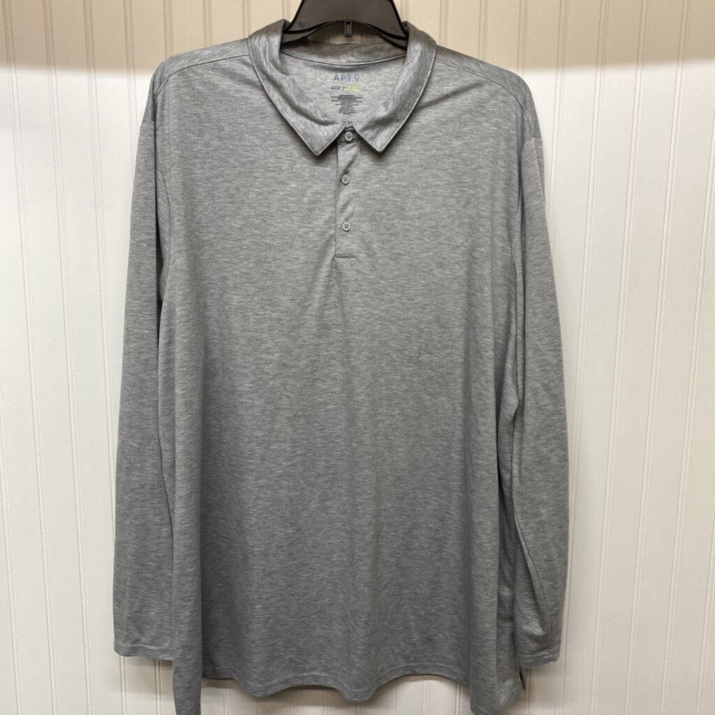 MENS BIG & TALL LONG SLEEVE POLO SHIRT
