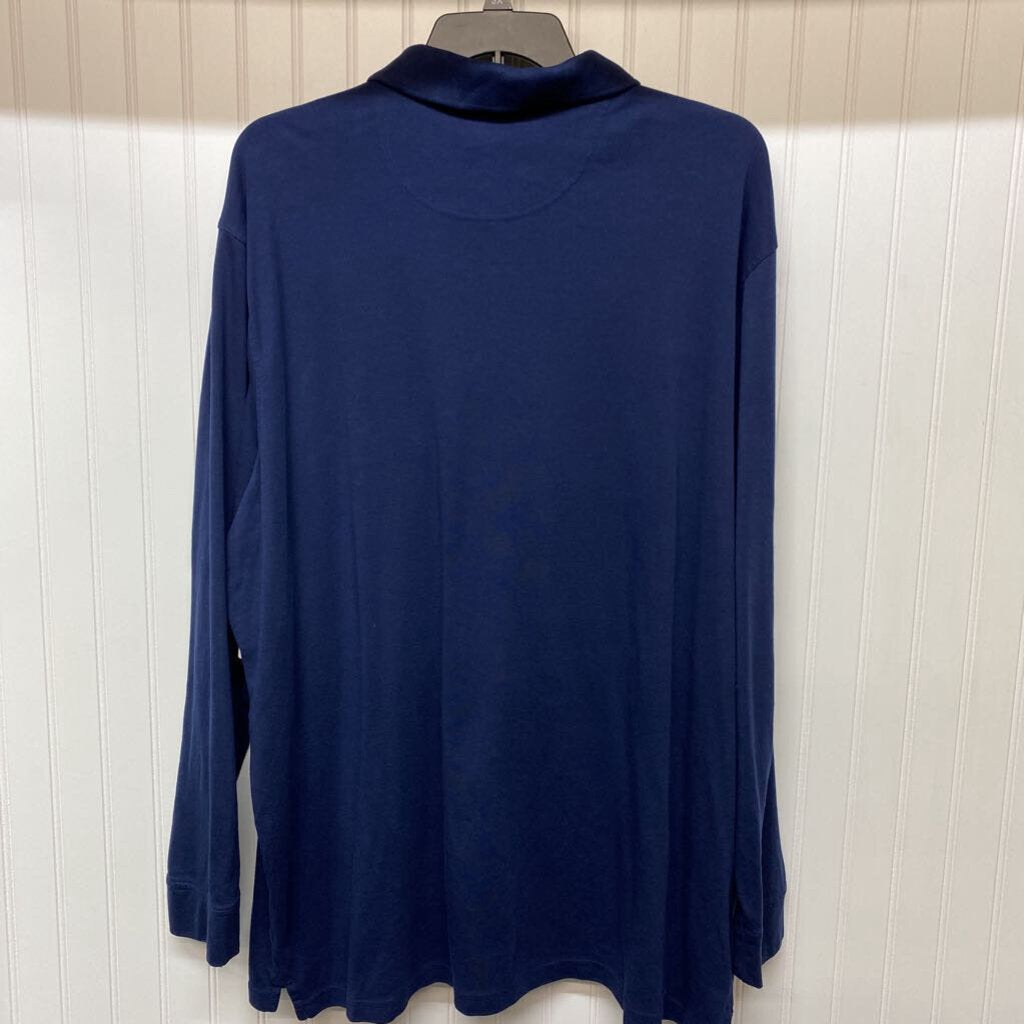 MENS BIG & TALL LONG SLEEVE POLO SHIRT