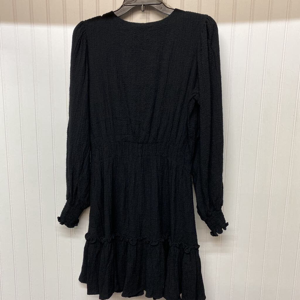 RIBBED V NECK LONG SLEEVED