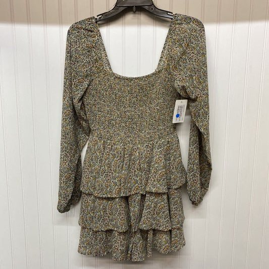 RUFFLED LONG SLEEVED DRESS