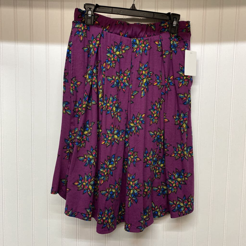 FLORAL PRINT KNIT SKIRT