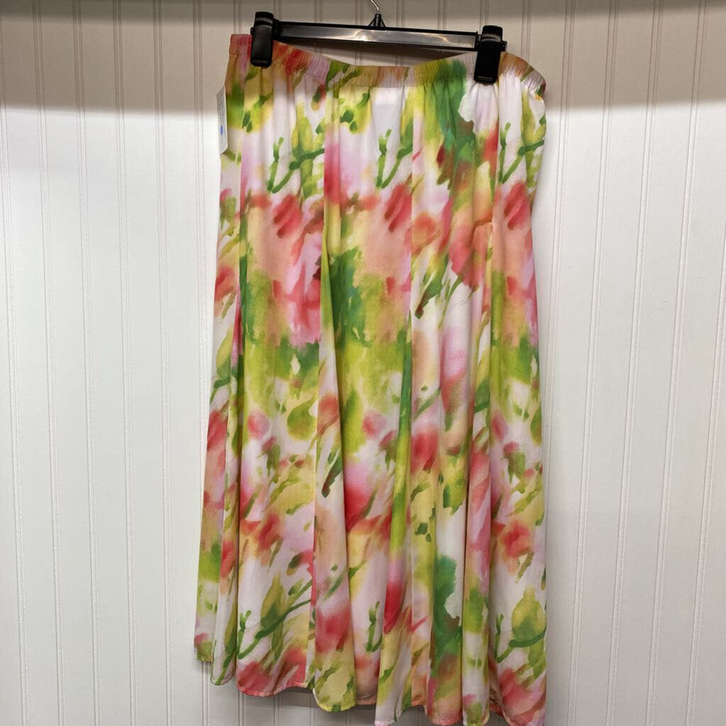 LADIES LONG FLORAL SKIRT