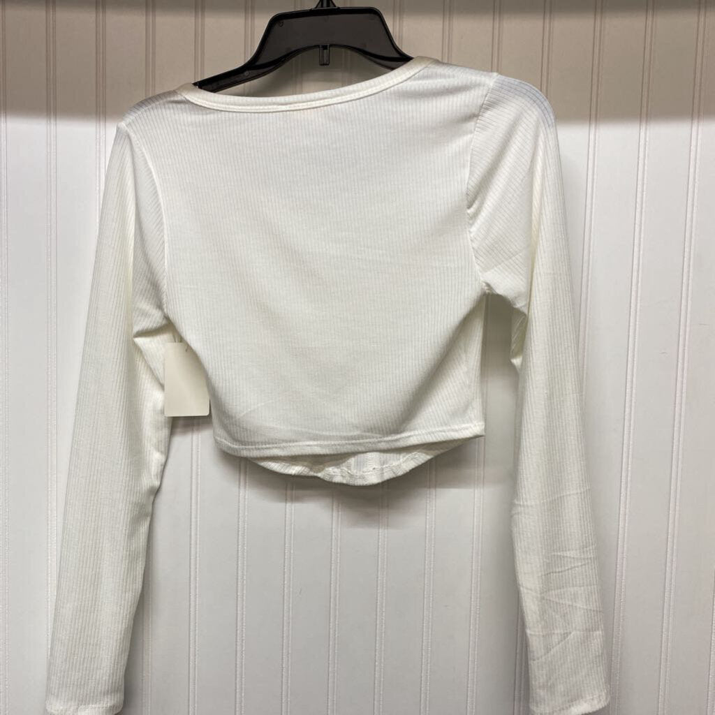 RIBBED LONG SLEEVE CROP