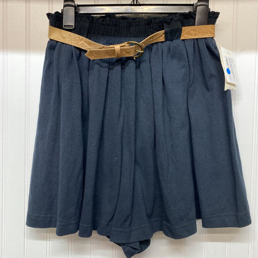 BELTED ELASTIC WAIST SHORTS
