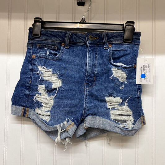 CUFFED DISTRESSED SHORTS