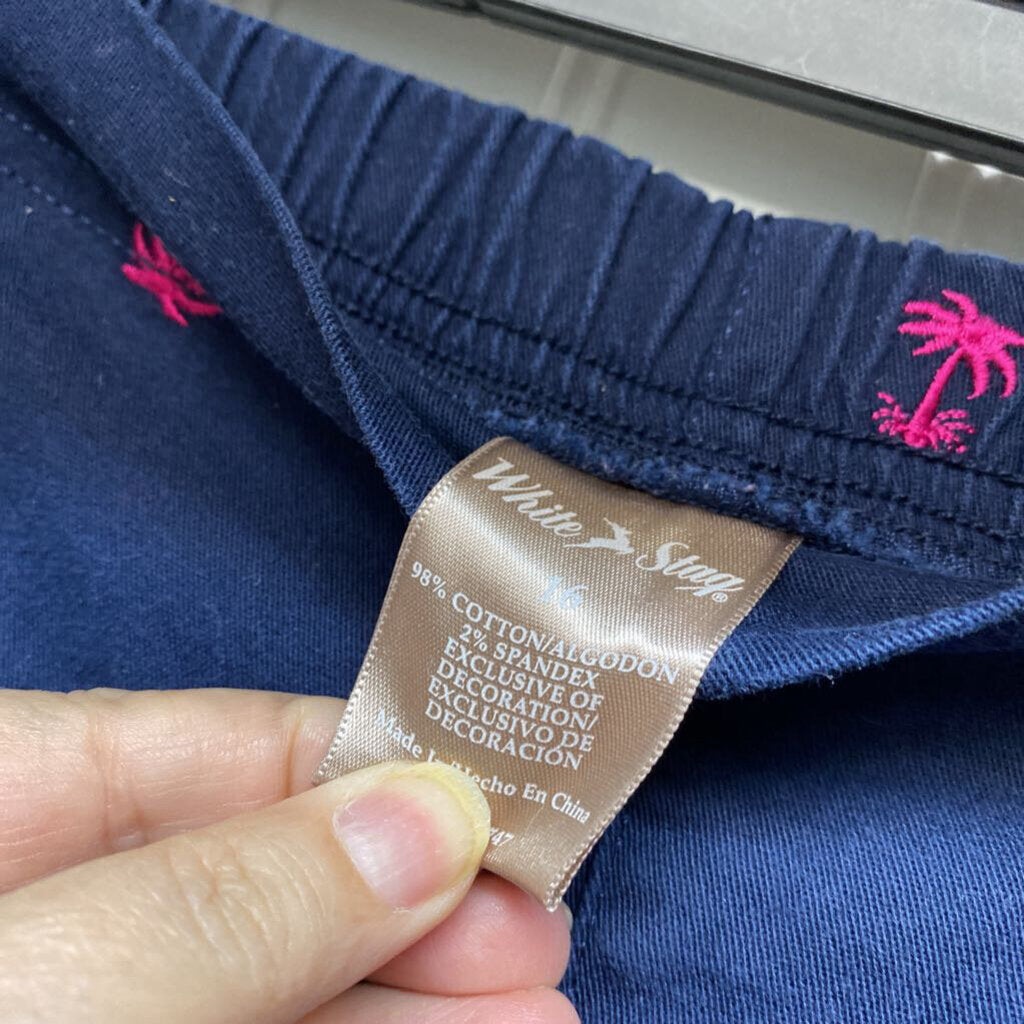 EMBROIDERED CAPRI PANTS