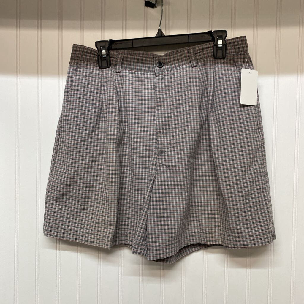 GREY PLAID SHORTS