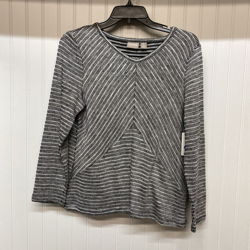 LONG SLEEVE V NECK TOP