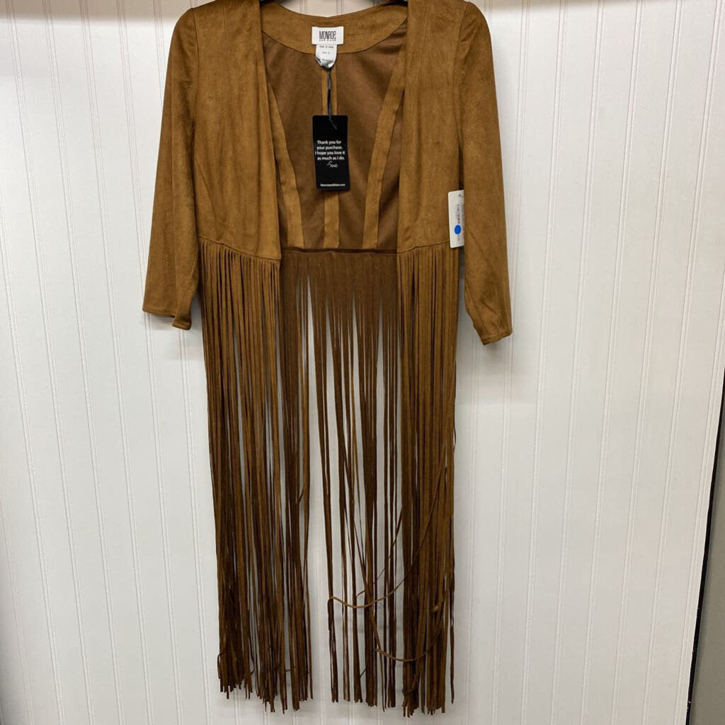 FAUX SUEDE FRINGED JACKET