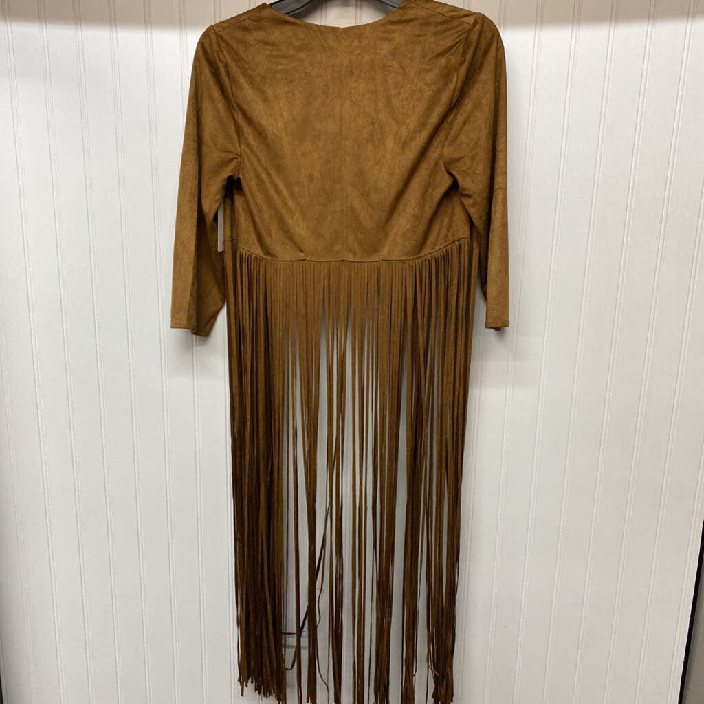 FAUX SUEDE FRINGED JACKET