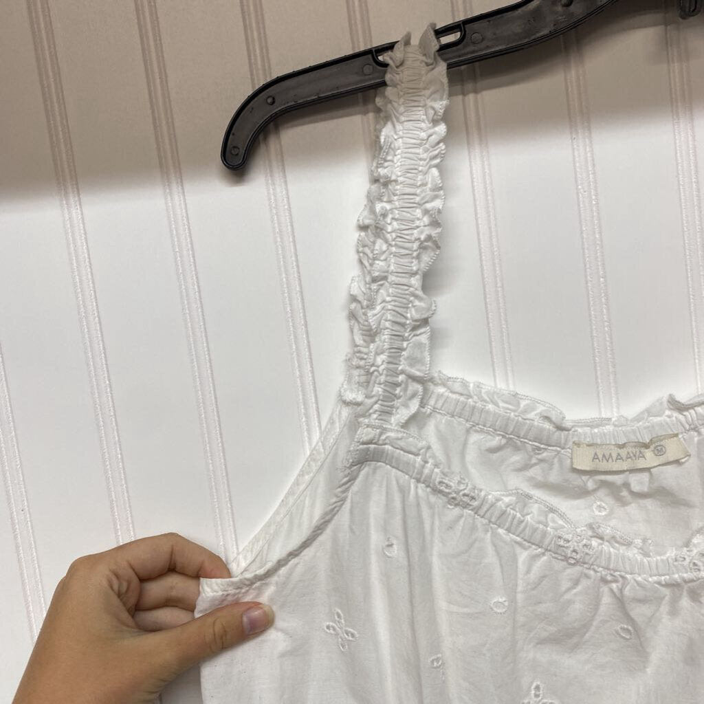 WHITE DRESS TANK