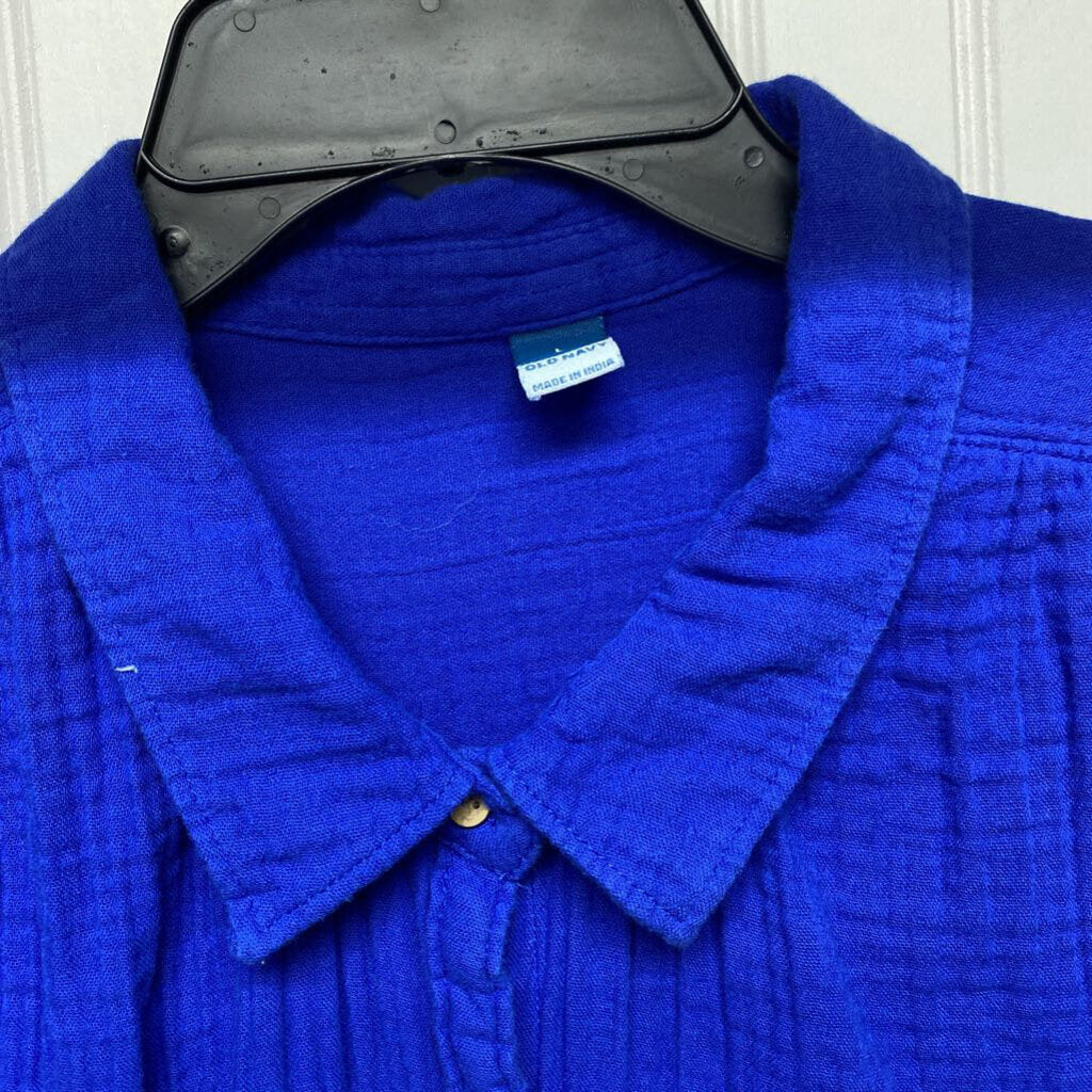 BLUE BUTTON UP