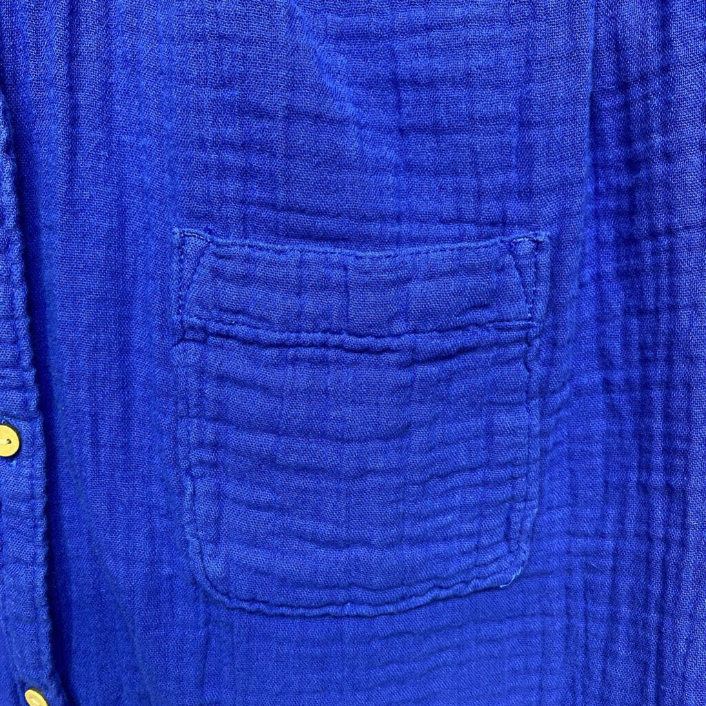 BLUE BUTTON UP